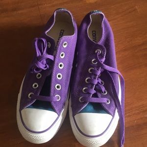 Brand New Purple Converse low tops